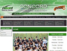 Tablet Screenshot of concordsportscenter.com
